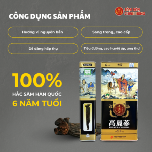 Hắc sâm Hàn Quốc dạng củ 150g (16-25củ) - Daedong