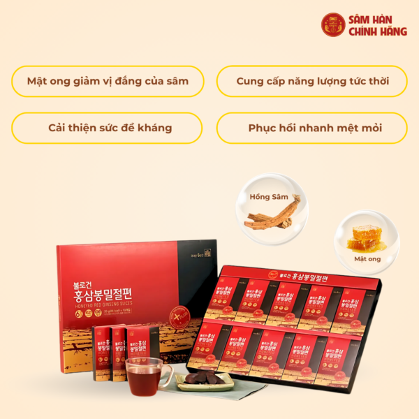 Hồng sâm lát mật ong Hàn Quốc - DKG