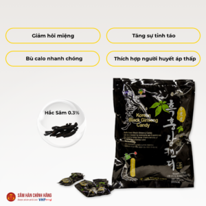 Kẹo hắc sâm Hàn Quốc (Korean Black Ginseng Candy) 250g/gói