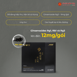 Nước hắc sâm cao cấp (Ginssen Black Ginseng Jung Premium) 10ml*30gói/hộp