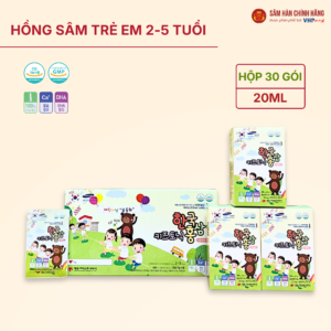 Hồng Sâm trẻ em Hàn Quốc 2-5 tuổi (Korean Red Ginseng Baby 2-5 year) 20ml*30gói/hộp