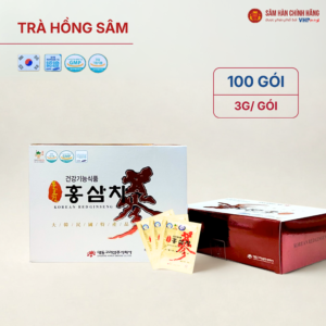 Trà Hồng Sâm (Korean Red Ginseng Tea) Hàn Quốc 3g*100gói/hộp