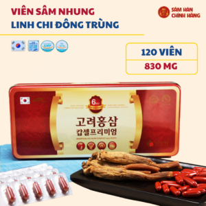 Viên sâm nhung linh chi đông trùng 120 viên - Daedong