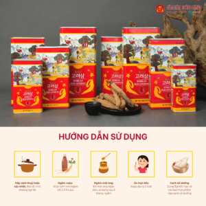 Hồng sâm củ khô 6 năm tuổi (Korean Red Ginseng 6Y 31-50 Root) 300g/hộp