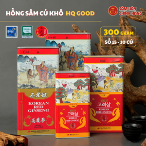 Hồng sâm củ khô HQ Good 300g - số 15 (10 củ) - Daedong