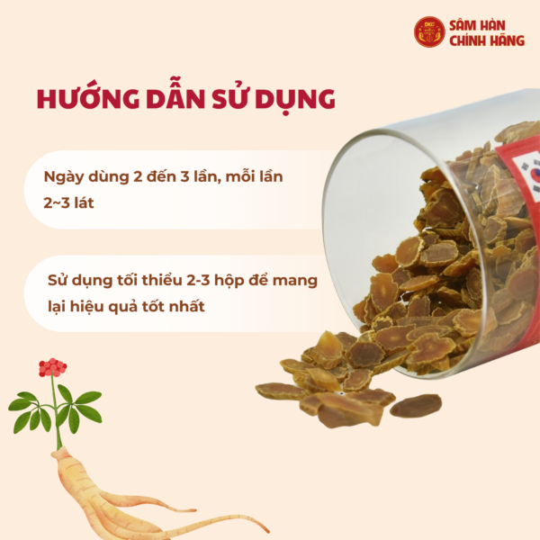 Hồng sâm HQ thái lát (200g dạng lọ) - DKG