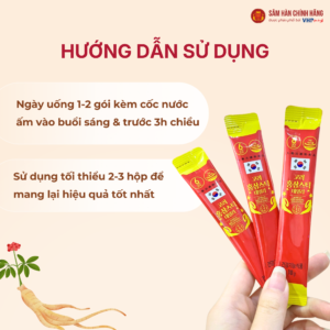 Hồng Sâm Hàn Quốc hàng ngày (Korean Red Ginseng Stick Daily) 10g*60gói/hộp