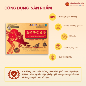Thông đỏ hoàng gia Hàn Quốc (Royal Korean Red Pine) 450mg*120viên/hộp