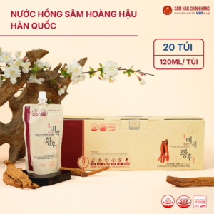 Nước Hồng Sâm Hoàng Hậu Hàn Quốc (Hongsamjin Bichaek Hwanghu - Korean Red Ginseng Extract) 120ml*20gói/hộp