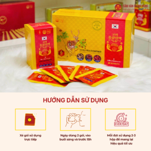 Nước Hồng Sâm Nhung Hươu Hàn Quốc (Korean Red Ginseng Deer Antlers) 70ml*30gói/hộp