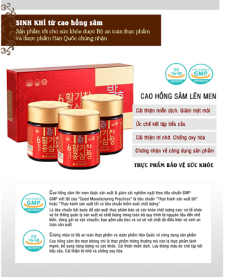 Cao hồng sâm lên men