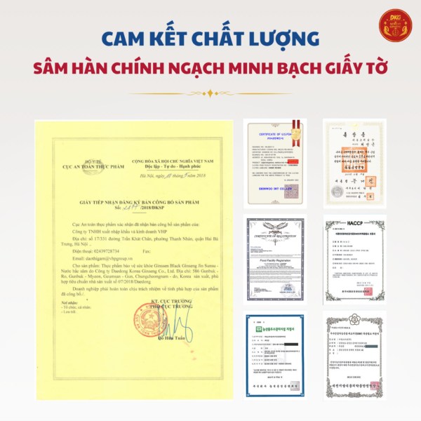 Nước hắc sâm 100% DKG
