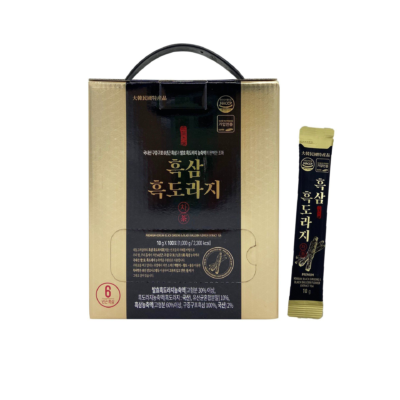 Hắc sâm hắc hoa chuông Stick Premium (10g x 100 stick) - Premium Korean black ginseng & black balloon flower extract