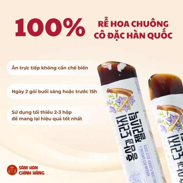 Thạch hồng sâm Hoa chuông DKG