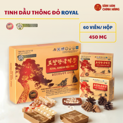 Royal Korean Red Pine – Thông đỏ hoàng gia Hàn Quốc 60v (hộp nhỏ)