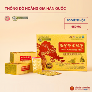 Thông đỏ hoàng gia Hàn Quốc (Royal Korean Red Pine) 450mg*60viên/hộp