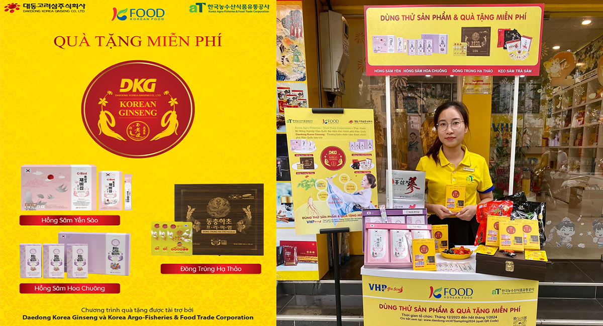 AT Sampling 2024 - Trung tâm hồng sâm & tinh dầu thông đỏ