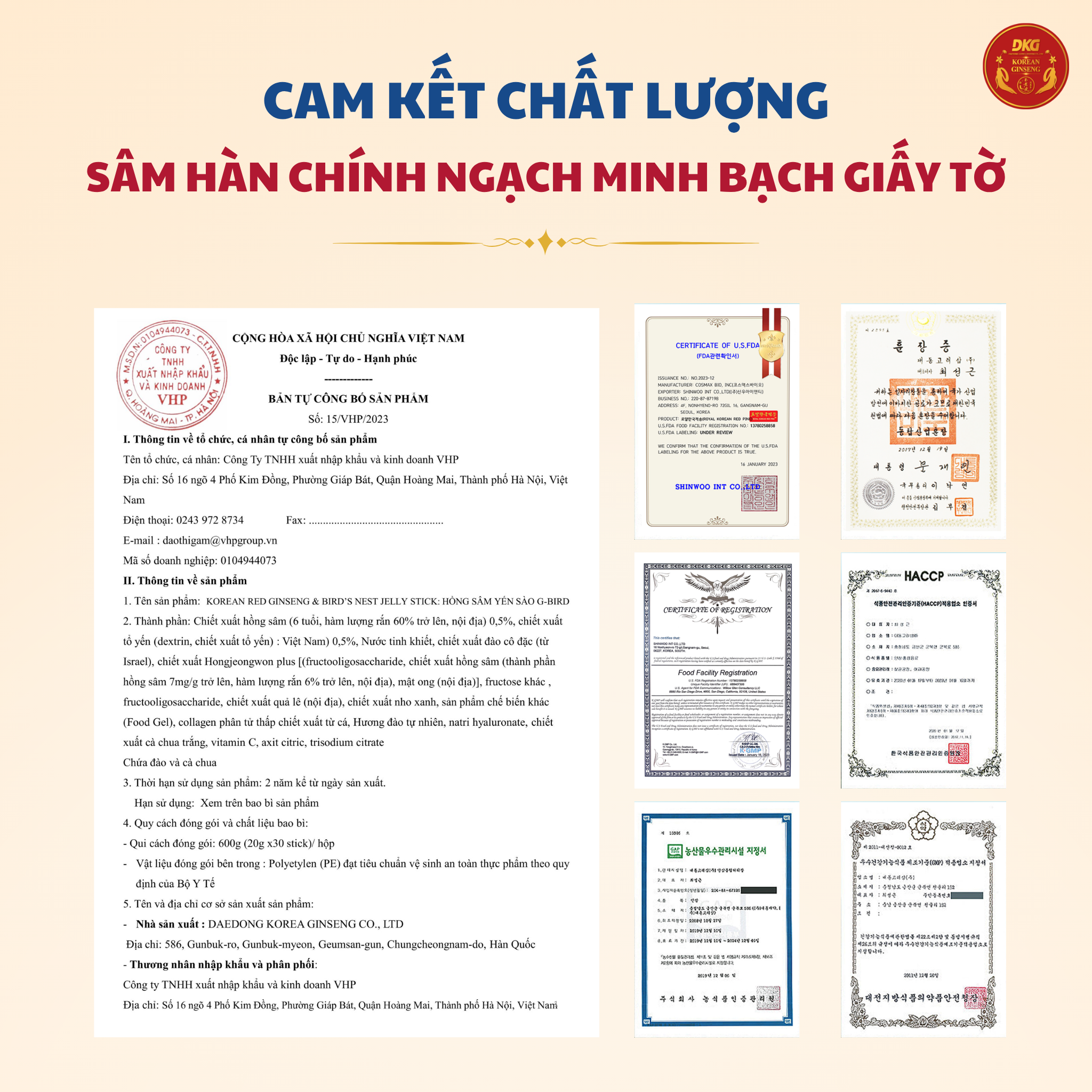 Hồng sâm yến sào G-BIRD DKG - 3 Hồng sâm yến sào G-BIRD DKG