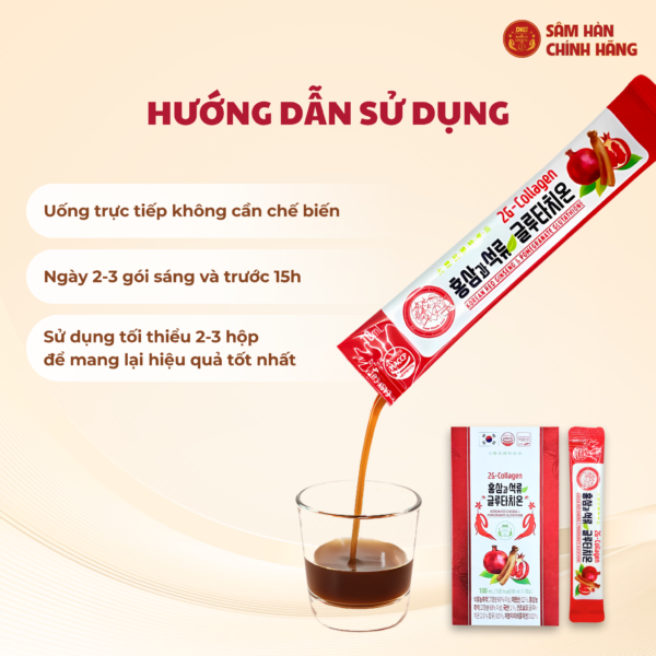 Glutathione Collagen Hồng Sâm Lựu