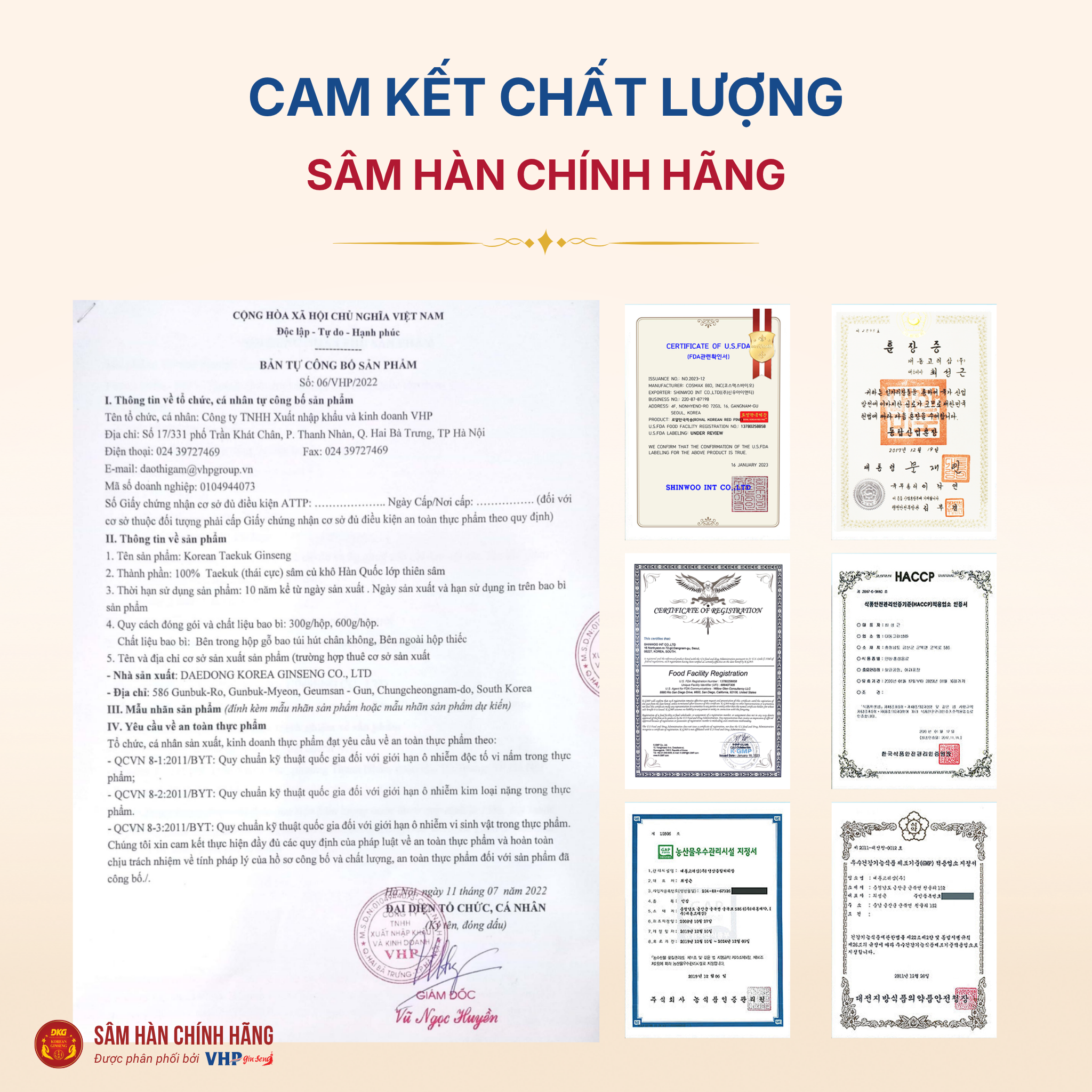 Thái cực sâm củ khô 300g số 10 loại 10 củ 3 Thái cực sâm củ khô Hàn Quốc (Korean Taekuk Ginseng 10 Root) 300g/hộp
