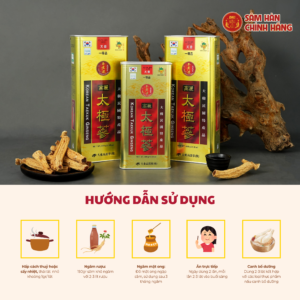 Thái cực sâm củ khô HQ (Thiên sâm) 300g số 10 (10 củ)