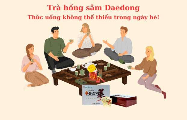 Thức uống không thể thiếu - Trà hồng sâm Daedong