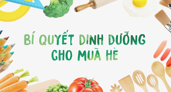 Bí quyết dinh dưỡng cho trẻ trong mùa hè