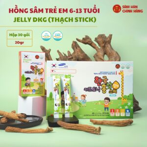 Hồng sâm trẻ em (baby) Hàn Quốc 2-13 tuổi Jelly DKG (thạch stick)