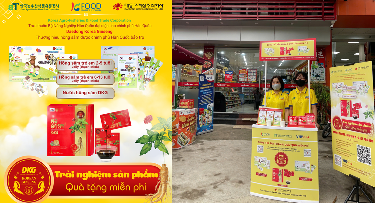 AT Sampling 2024 - Chương trình dùng thử miễn phí được Daedong Korea Ginseng & AT tài trợ. Đến ngay để trải nghiệm mọi người nhé!