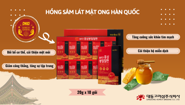 Hồng sâm lát mật ong Hàn Quốc - Vị ngọt cuộc sống, sức khỏe bền vững