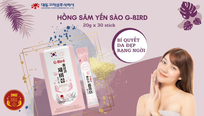 Hồng sâm Yến sào G-BIRD - Nâng tầm sức khỏe với sự kết hợp hoàn hảo