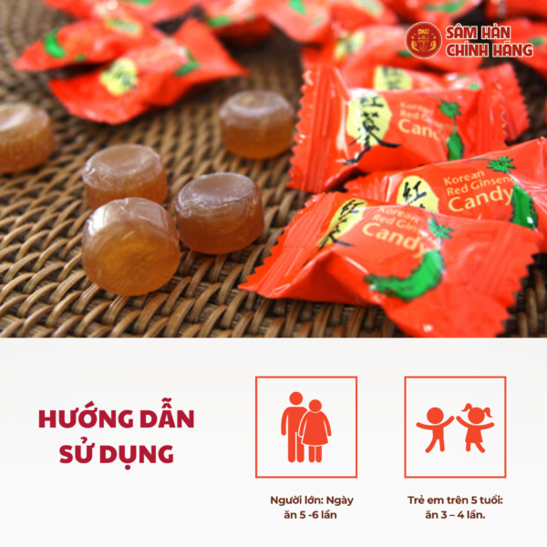 Kẹo hồng sâm Hàn Quốc 120g DKG