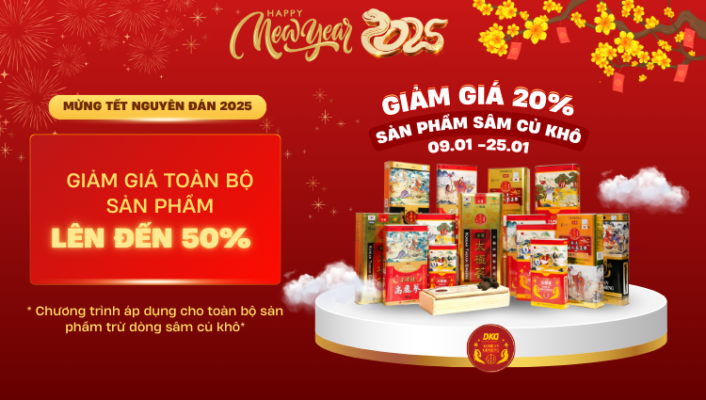 DKG khuyến mãi khủng lên tới 50%