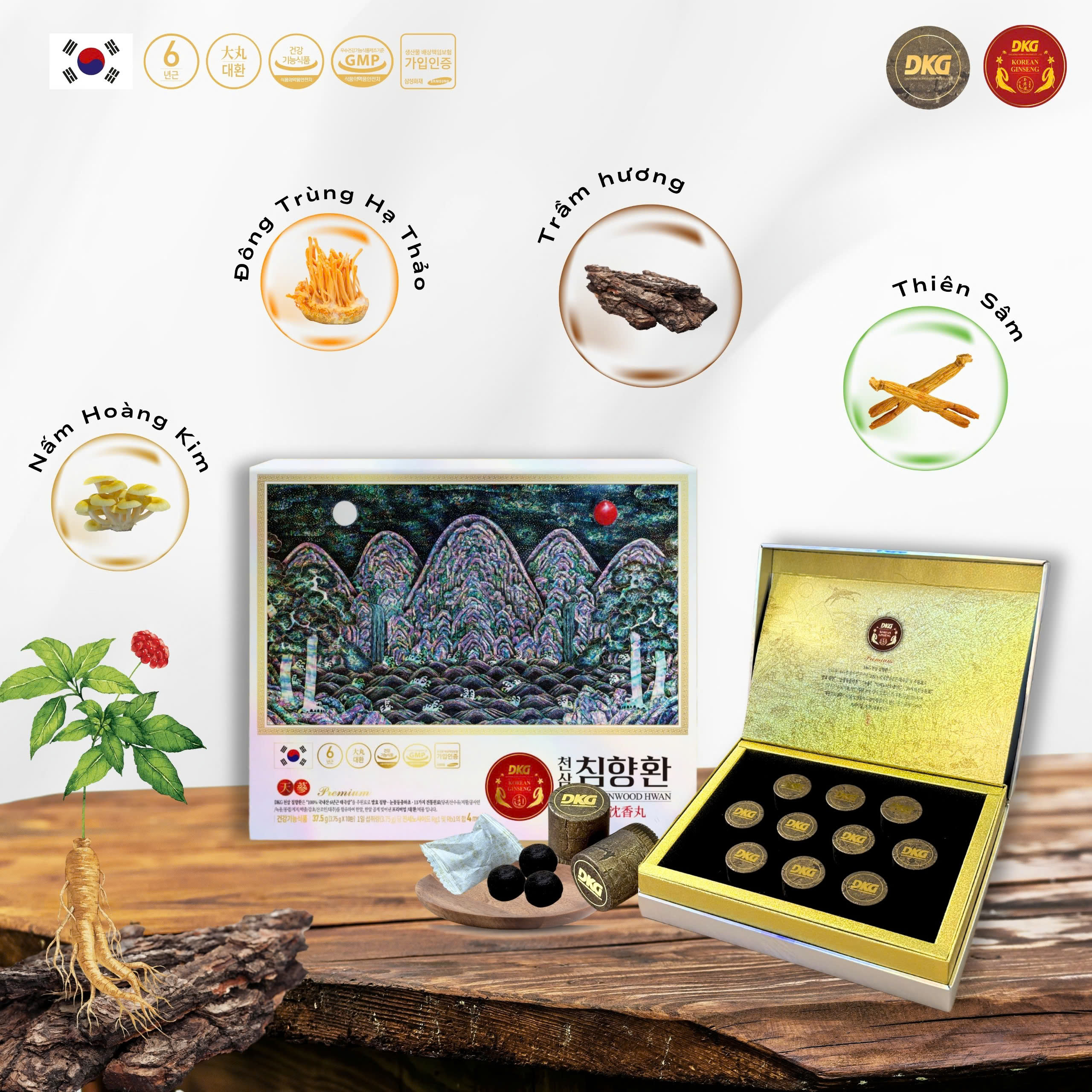 Thiên sâm trầm hương DKG Thiên sâm trầm hương DKG
