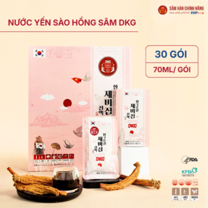 Nước Yến Sào Hồng Sâm DKG (Korean red ginseng Bird's nest Extract DKG) 70ml*30gói/hộp