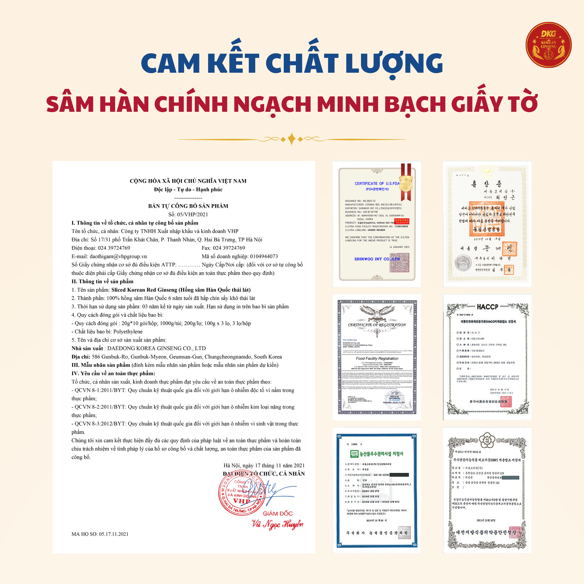 Hồng sâm khô thái lát 3 lọ 3 Hồng sâm khô thái lát 3 lọ/hộp (100g/lọ)