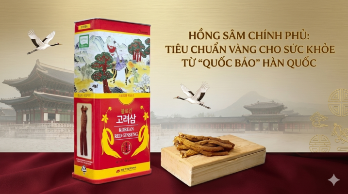 Hồng sâm Chính phủ: Tiêu chuẩn vàng cho sức khỏe từ "Quốc bảo" Hàn Quốc