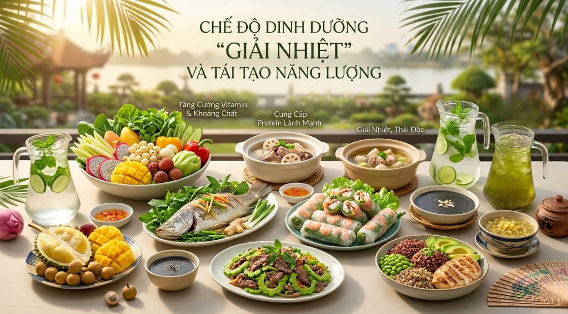 Chế độ dinh dưỡng "Giải nhiệt" và tái tạo năng lượng Chế độ dinh dưỡng "Giải nhiệt" và tái tạo năng lượng