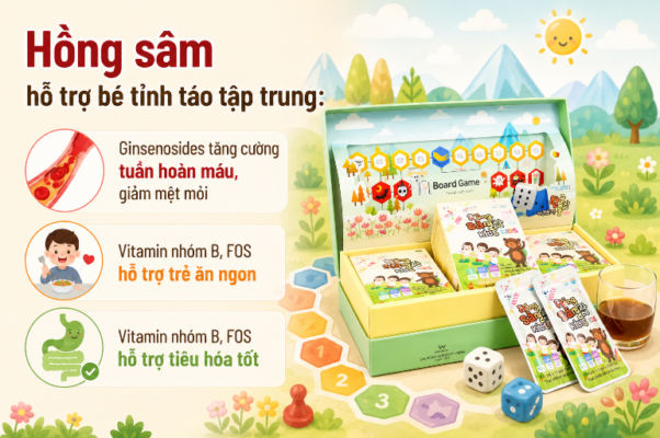 Hồng sâm cho trẻ em: 3 tác dụng nổi bật giúp bố mẹ chọn đúng, dùng đúng