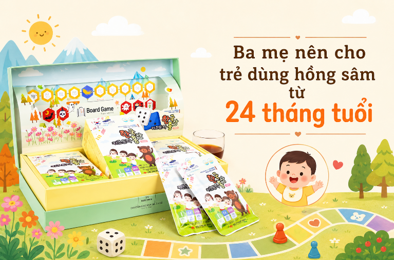 Hồng sâm cho bé - Sản phẩm giúp bé phát triển toàn diện theo từng độ tuổi Hồng sâm cho bé - Sản phẩm giúp bé phát triển toàn diện theo từng độ tuổi