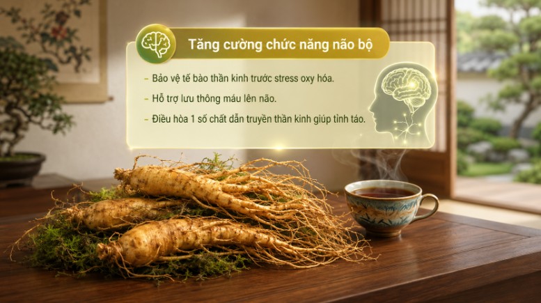 Tác dụng của sâm Hàn Quốc với não bộ Tác dụng của sâm Hàn Quốc với não bộ